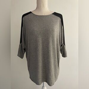 One Clothing Gray and Black Blouse